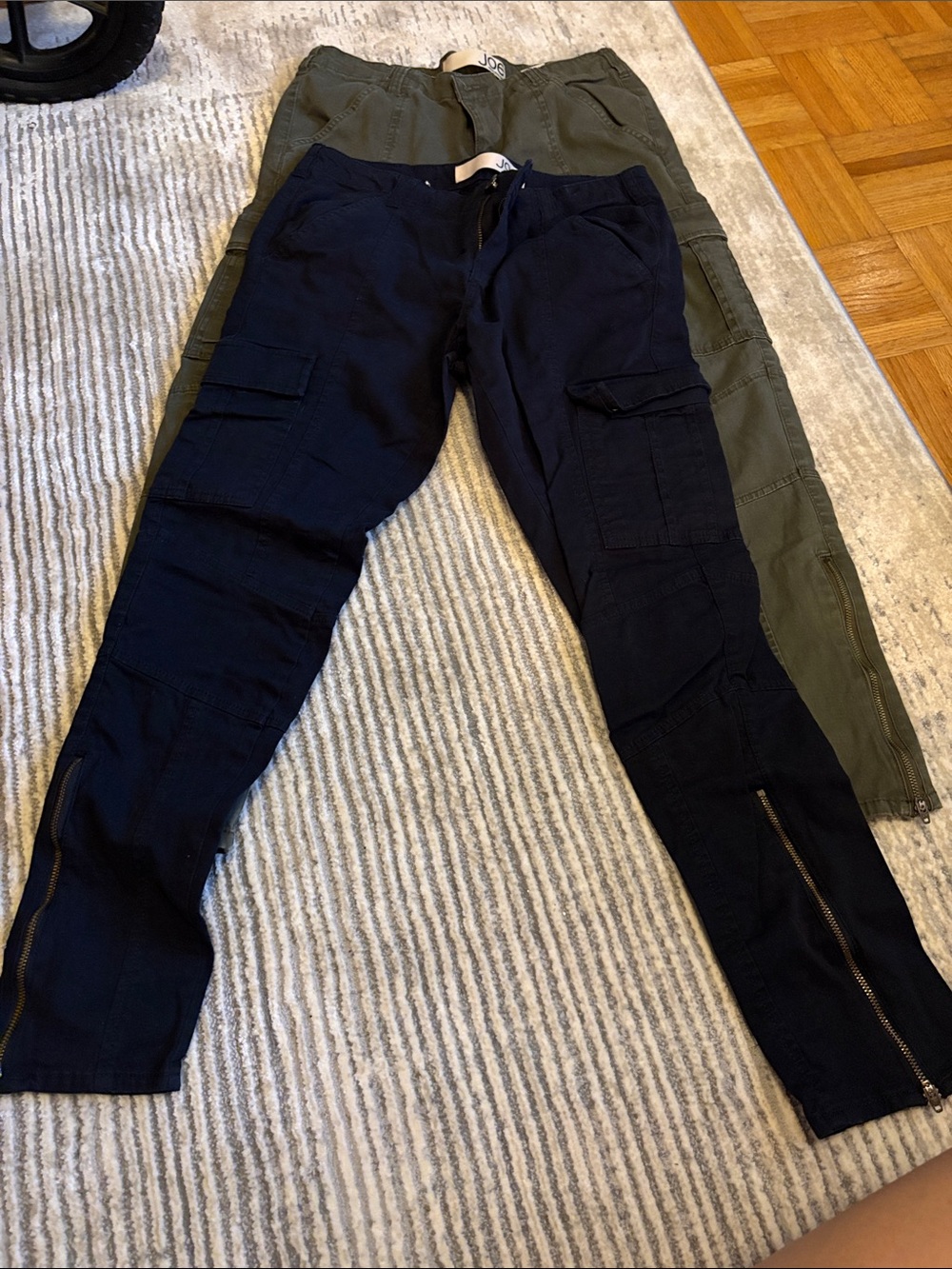 Joe Fresh Woman’s Cargo Jogger Pants in Navy and Olive